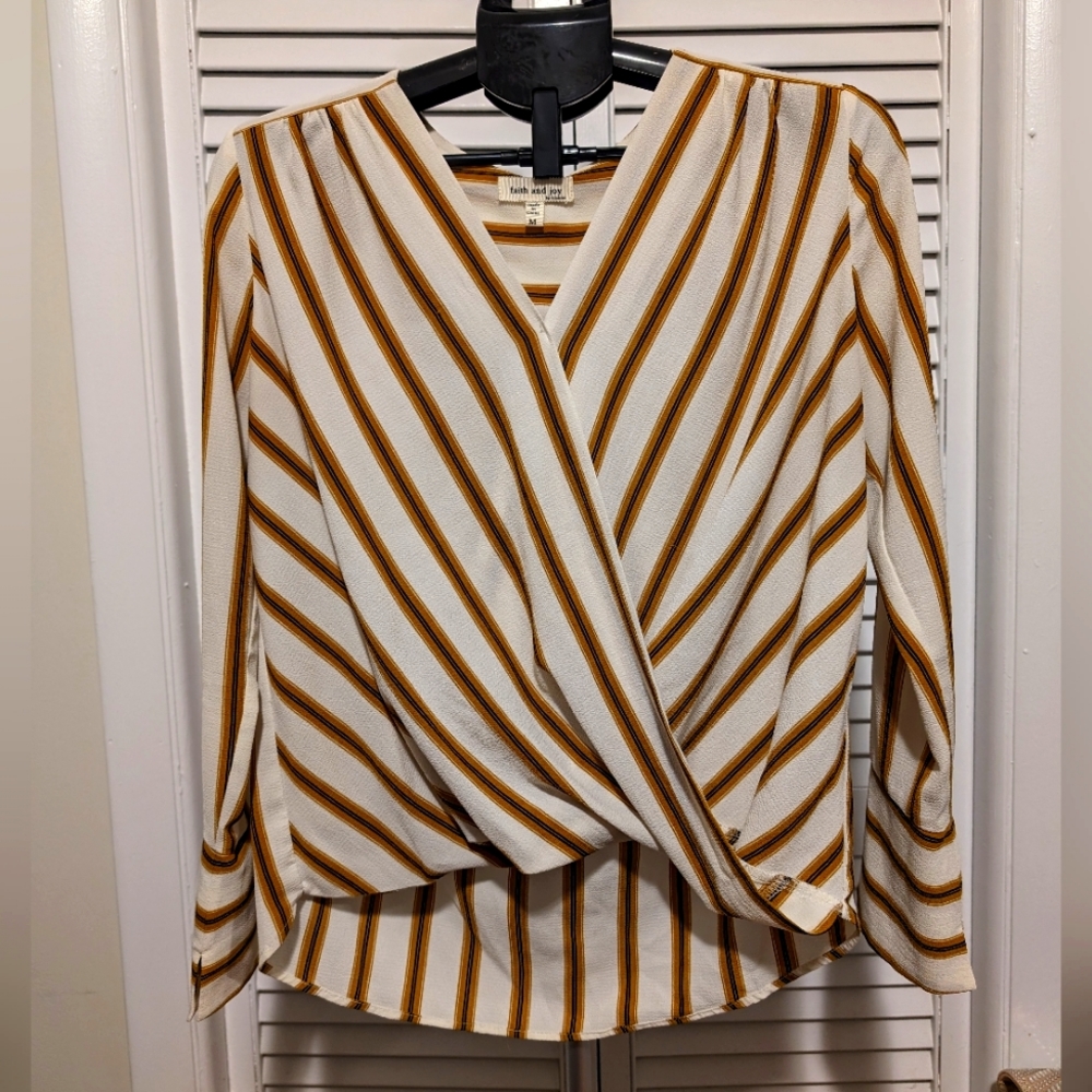 Monteau Faux Wrap Shirt